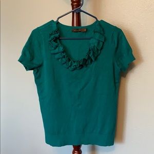 The Limited short sleeve sweater in teal